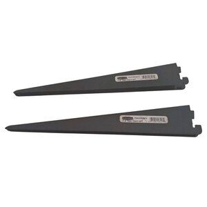Rubbermaid 11.5" Twin Track Brackets FG4C0502BLA Black Heavy Duty Shelf Support